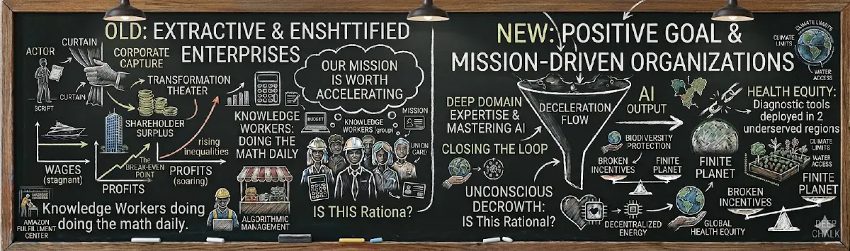 Old Extractive vs New Mission-Driven Organizations