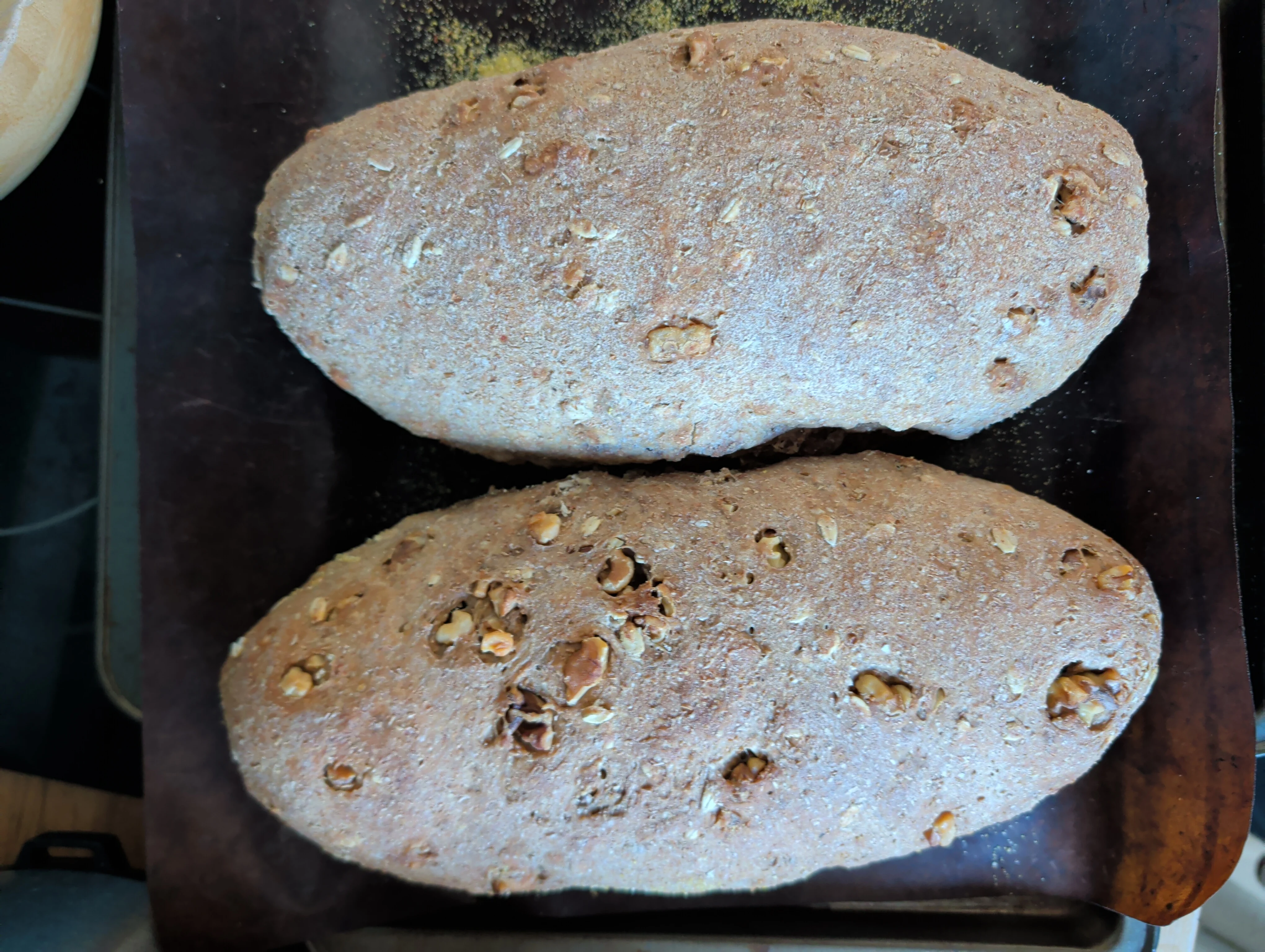 Résultat final: pains cuits